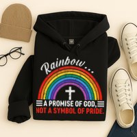 Rainbow A Promise Of God Not A Symbol Of Pride Hoodie