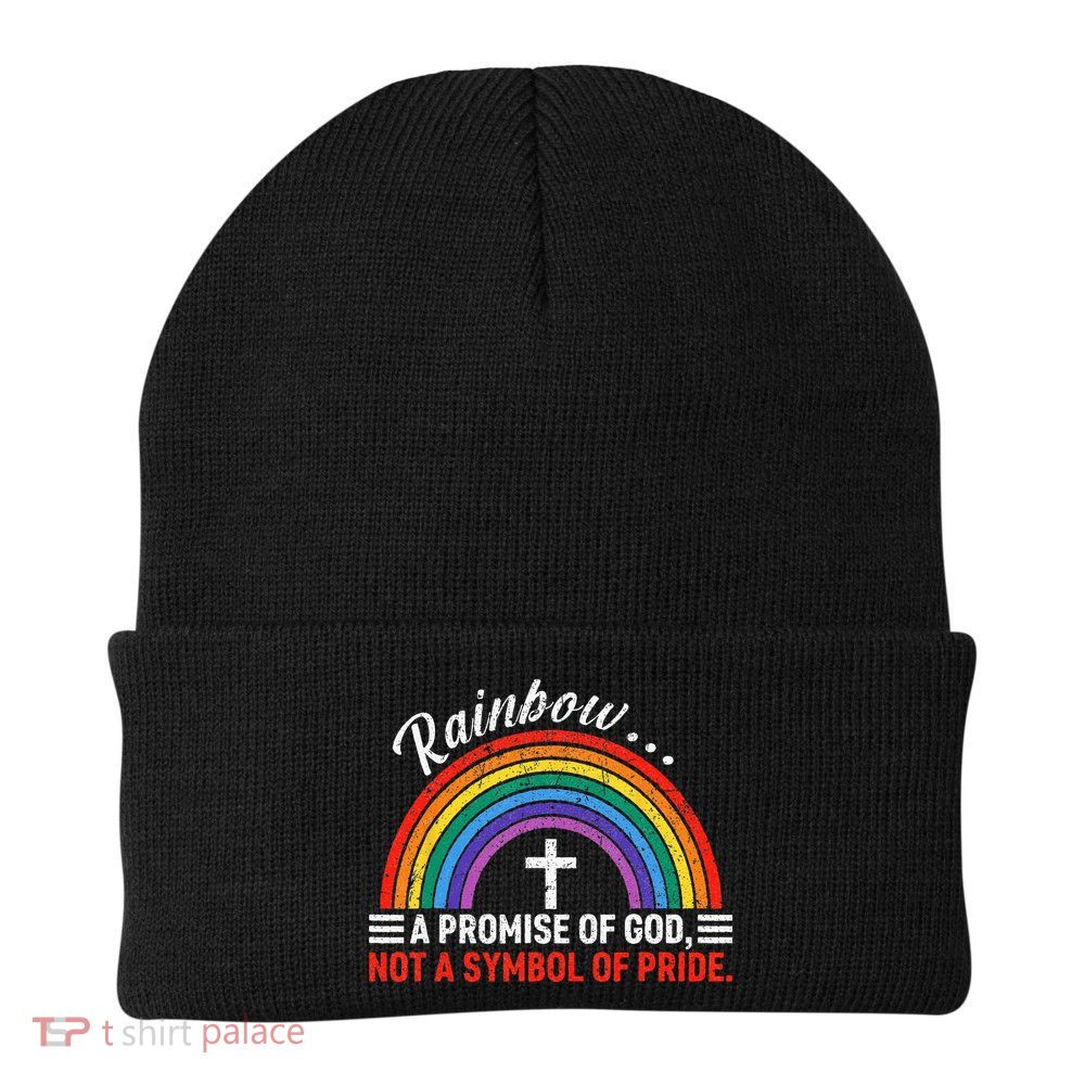 Rainbow A Promise Of God Not A Symbol Of Pride Beanie