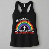 Rainbow A Promise Of God Not A Symbol Of Pride Womens Tank Top