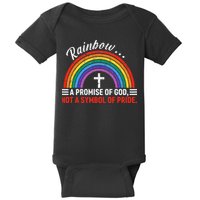 Rainbow A Promise Of God Not A Symbol Of Pride Baby Bodysuit