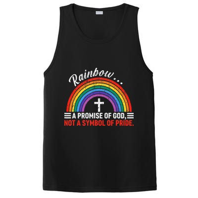 Rainbow A Promise Of God Not A Symbol Of Pride PosiCharge Competitor Tank