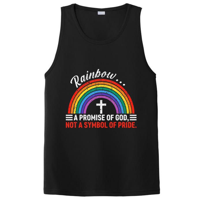 Rainbow A Promise Of God Not A Symbol Of Pride PosiCharge Competitor Tank