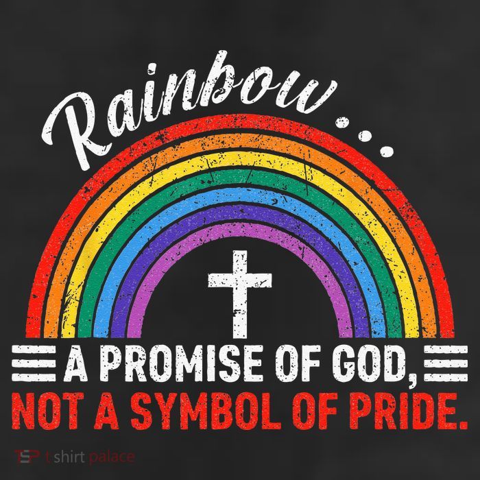 Rainbow A Promise Of God Not A Symbol Of Pride Trucker Hat
