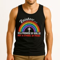 Rainbow A Promise Of God Not A Symbol Of Pride Tank Top