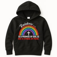 Rainbow A Promise Of God Not A Symbol Of Pride Kids Hoodie