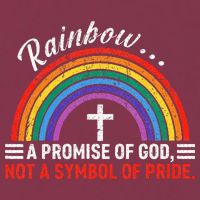 Rainbow A Promise Of God Not A Symbol Of Pride 16oz Travel Tumbler