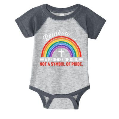 Rainbow A Promise Of God Not A Symbol Of Pride Infant Baby Jersey Bodysuit