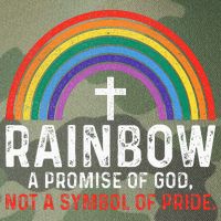 Rainbow A Promise Of God Not A Symbol Of Pride Legacy Tie Dye Trucker Hat