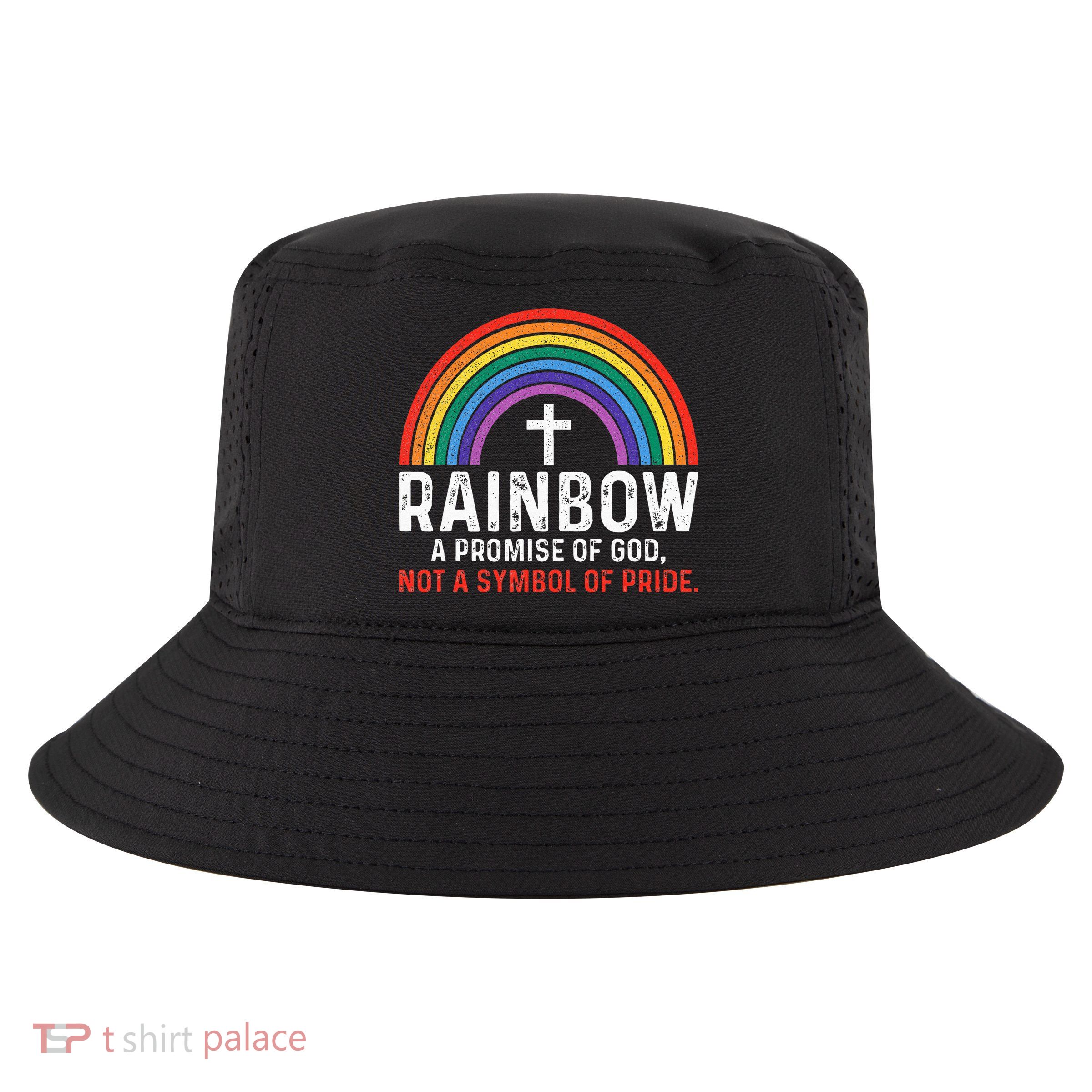 Rainbow A Promise Of God Not A Symbol Of Pride Cool Comfort Performance Bucket Hat