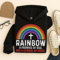 Rainbow A Promise Of God Not A Symbol Of Pride Hoodie