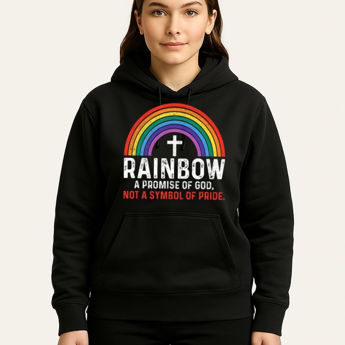 Rainbow A Promise Of God Not A Symbol Of Pride Hoodie