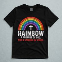 Rainbow A Promise Of God Not A Symbol Of Pride T-Shirt