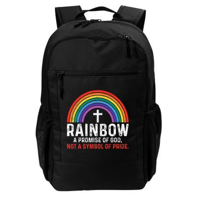 Rainbow A Promise Of God Not A Symbol Of Pride Backpack