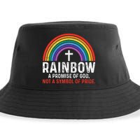 Rainbow A Promise Of God Not A Symbol Of Pride Sustainable Bucket Hat