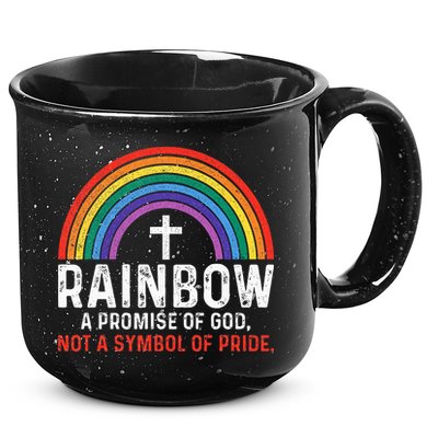 Rainbow A Promise Of God Not A Symbol Of Pride 15oz Campfire Ceramic Mug