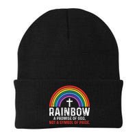 Rainbow A Promise Of God Not A Symbol Of Pride Beanie