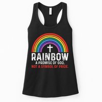 Rainbow A Promise Of God Not A Symbol Of Pride Womens Tank Top