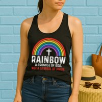 Rainbow A Promise Of God Not A Symbol Of Pride Womens Tank Top