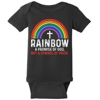 Rainbow A Promise Of God Not A Symbol Of Pride Baby Bodysuit