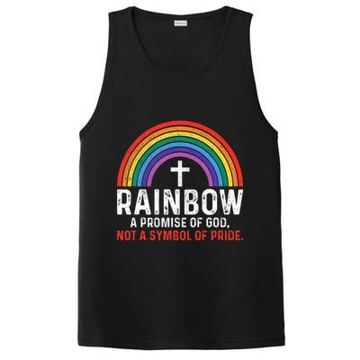 Rainbow A Promise Of God Not A Symbol Of Pride PosiCharge Competitor Tank