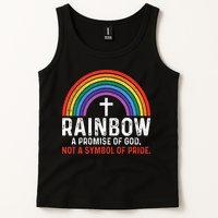 Rainbow A Promise Of God Not A Symbol Of Pride Tank Top