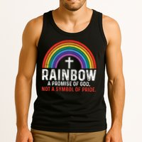 Rainbow A Promise Of God Not A Symbol Of Pride Tank Top