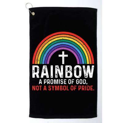 Rainbow A Promise Of God Not A Symbol Of Pride Golf Towel