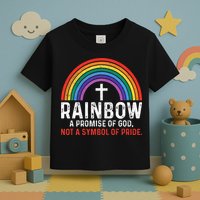 Rainbow A Promise Of God Not A Symbol Of Pride Toddler T-Shirt