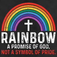 Rainbow A Promise Of God Not A Symbol Of Pride Microfiber Hand Towel