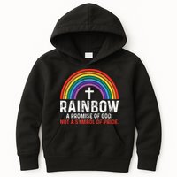 Rainbow A Promise Of God Not A Symbol Of Pride Kids Hoodie