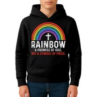 Rainbow A Promise Of God Not A Symbol Of Pride Kids Hoodie