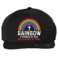 Rainbow A Promise Of God Not A Symbol Of Pride Wool Snapback Cap