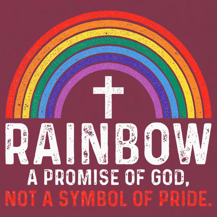 Rainbow A Promise Of God Not A Symbol Of Pride 16oz Travel Tumbler