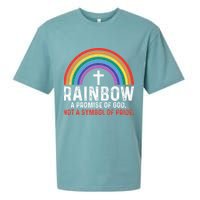 Rainbow A Promise Of God Not A Symbol Of Pride Sueded Cloud Jersey T-Shirt