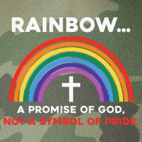 Rainbow A Promise Of God Not A Symbol Of Pride Legacy Tie Dye Trucker Hat