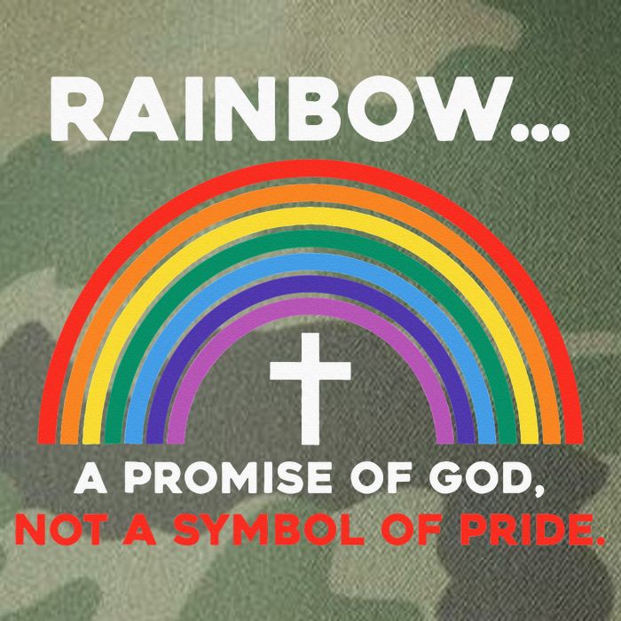 Rainbow A Promise Of God Not A Symbol Of Pride Legacy Tie Dye Trucker Hat