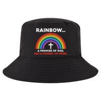 Rainbow A Promise Of God Not A Symbol Of Pride Cool Comfort Performance Bucket Hat