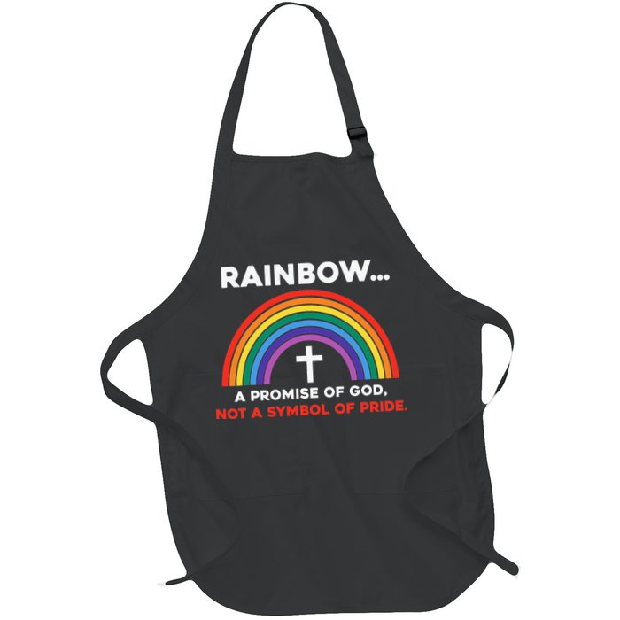 Rainbow A Promise Of God Not A Symbol Of Pride Apron