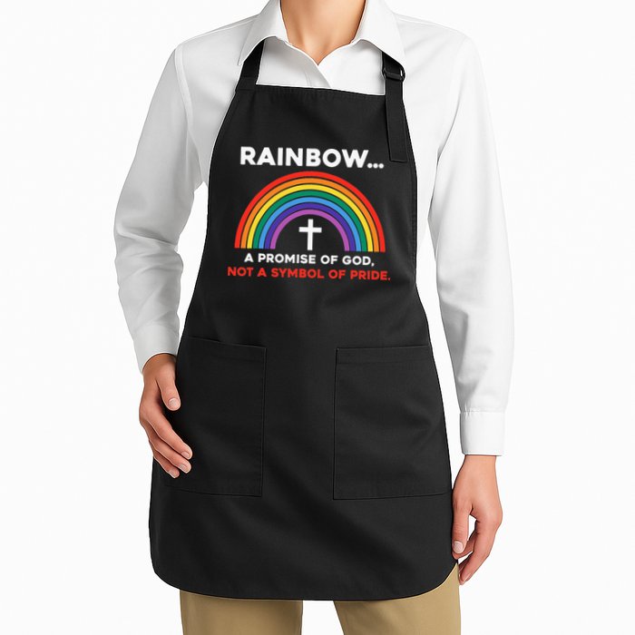 Rainbow A Promise Of God Not A Symbol Of Pride Apron