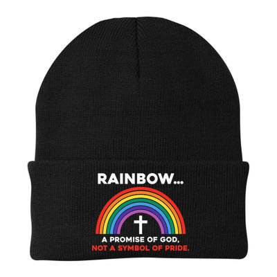 Rainbow A Promise Of God Not A Symbol Of Pride Beanie