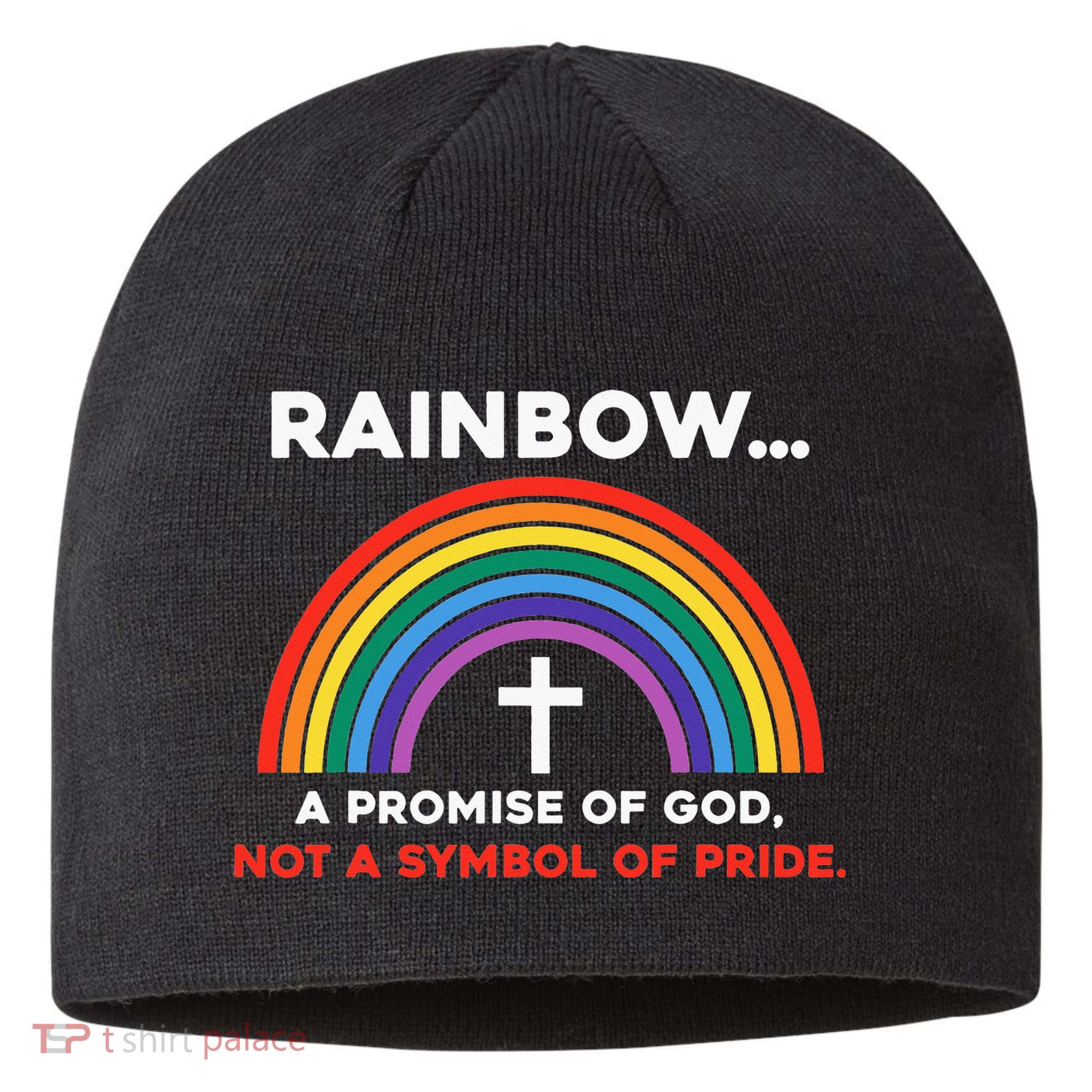 Rainbow A Promise Of God Not A Symbol Of Pride Sustainable Beanie