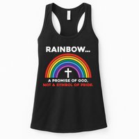 Rainbow A Promise Of God Not A Symbol Of Pride Womens Tank Top