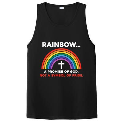 Rainbow A Promise Of God Not A Symbol Of Pride PosiCharge Competitor Tank