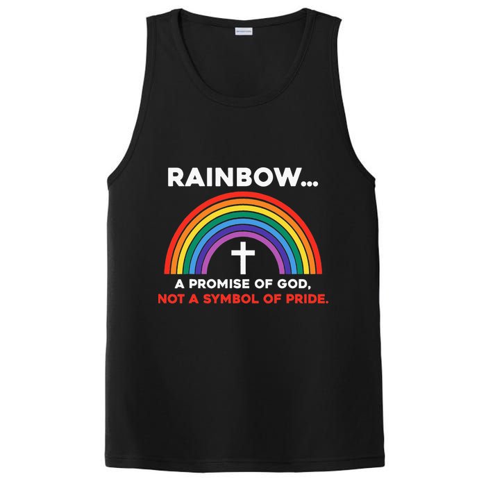 Rainbow A Promise Of God Not A Symbol Of Pride PosiCharge Competitor Tank