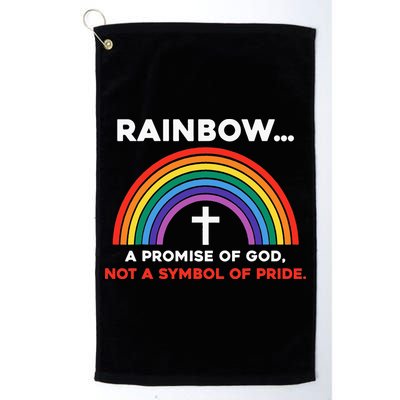 Rainbow A Promise Of God Not A Symbol Of Pride Golf Towel