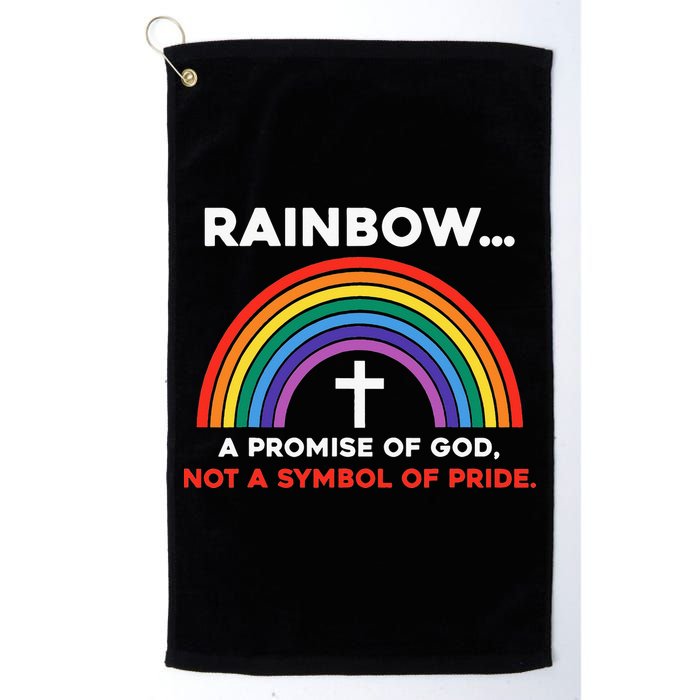 Rainbow A Promise Of God Not A Symbol Of Pride Golf Towel