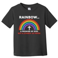Rainbow A Promise Of God Not A Symbol Of Pride Toddler T-Shirt