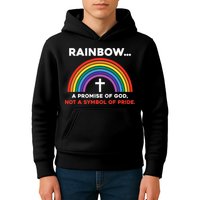 Rainbow A Promise Of God Not A Symbol Of Pride Kids Hoodie