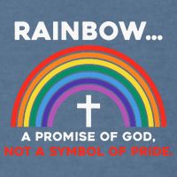 Rainbow A Promise Of God Not A Symbol Of Pride Garment-Dyed Sweatshirt