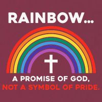 Rainbow A Promise Of God Not A Symbol Of Pride 16oz Travel Tumbler